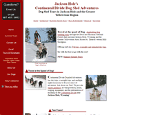 Tablet Screenshot of dogsledadventures.com